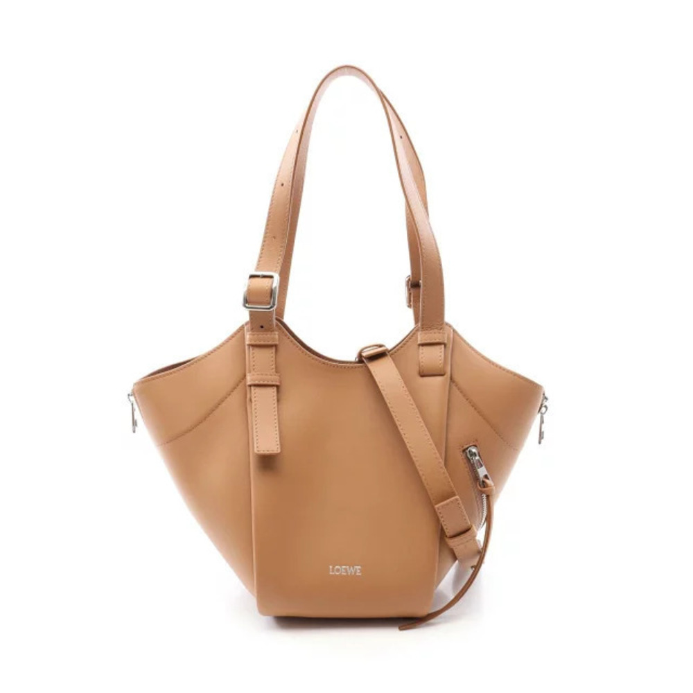 Loewe Hammock Flip Bag Handbag Leather Brown